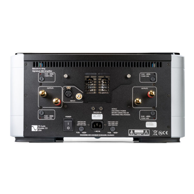 PS Audio BHK Signature 300 Power Amplifier - Mono Pair White Back