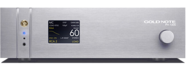 Gold Note PH-1000 LINE Phono Stage with Class-A line stage SILVER