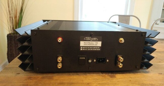 Pass Labs First Watt F6 Stereo Power Amplifier rear