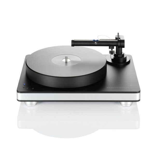 Clearaudio CAU-TP062/S/B Performance DC with Tangential Armboard Turntable (black base, silver trim)