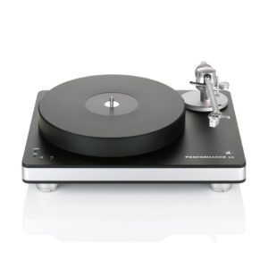 Clearaudio CAU-TP060/S/B Performance DC with Radial Armboard Turntable (black base, silver trim)