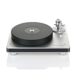 Clearaudio CAU-TP060/B Performance DC with Radial Armboard Turntable (silver base, black trim)