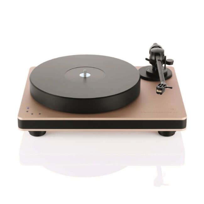 Clearaudio CAU-TT055 Performance DC Turntable - Deck Only (black trim, rose gold base)