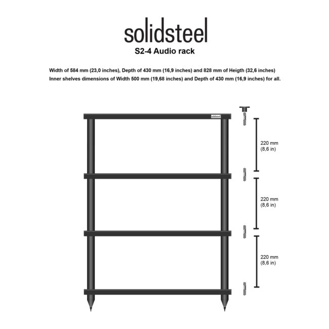 Solidsteel S2-4 Hi-Fi Rack