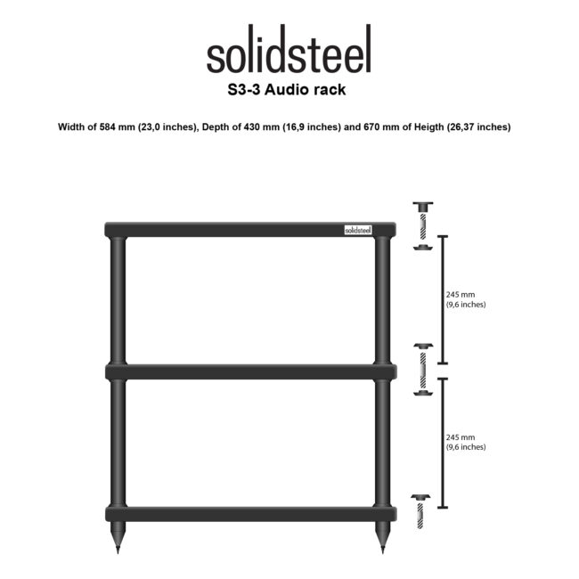 Solidsteel S3-3 Hi-Fi Rack