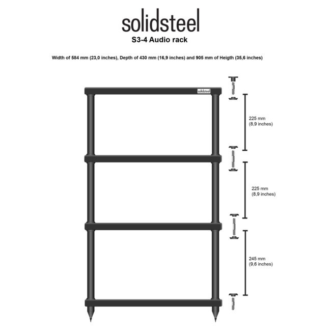 Solidsteel S3-4 Hi-Fi Rack