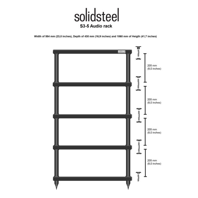 Solidsteel S3-5 Hi-Fi Rack
