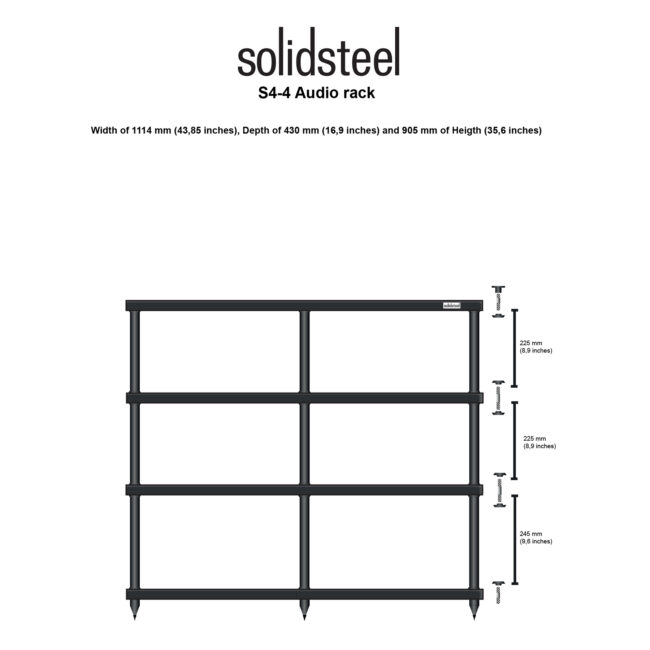 Solidsteel S4-4 Hi-Fi Rack