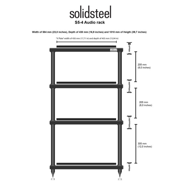 Solidsteel S5-4 Hi-Fi Rack