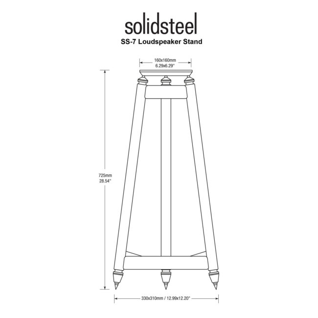 Solidsteel SS-7 Speaker Stands 725mm (pair)