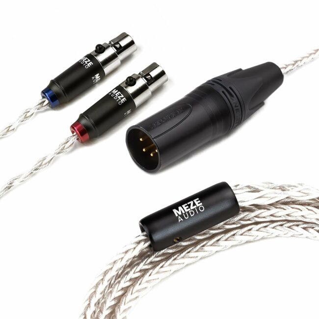 Meze Audio Balanced Silver Plated PCUHD Upgrade Cable for Elite and Empyrean BALANCED 4 pin XLR - 2.5 m (8.2 ft)