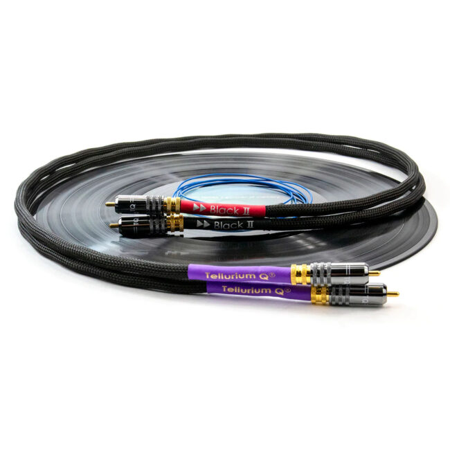 Tellurium Q Black II Tone Arm RCA-RCA Cable (1m) Phono