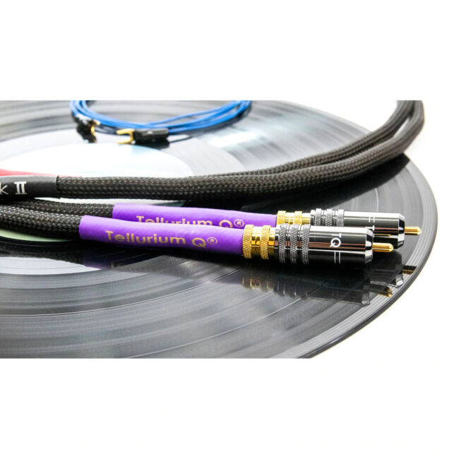 Tellurium Q Black II Tone Arm RCA-RCA Cable (1m) Side