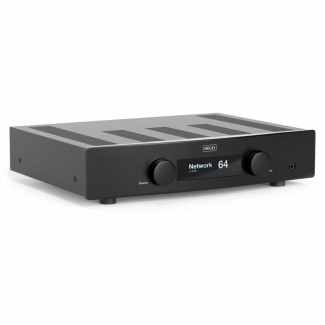 Hegel H95 2 x 60W @ 8-ohms Integrated Amplifier Front Angle