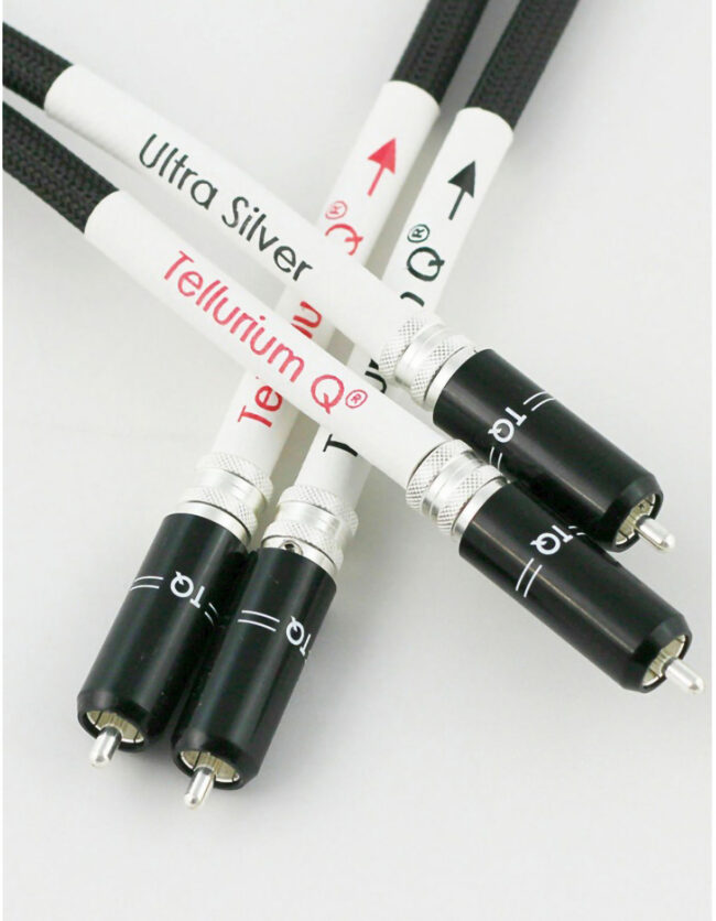 Tellurium Q Ultra Silver Tone Arm RCA-RCA Cable (1m) Phono Top