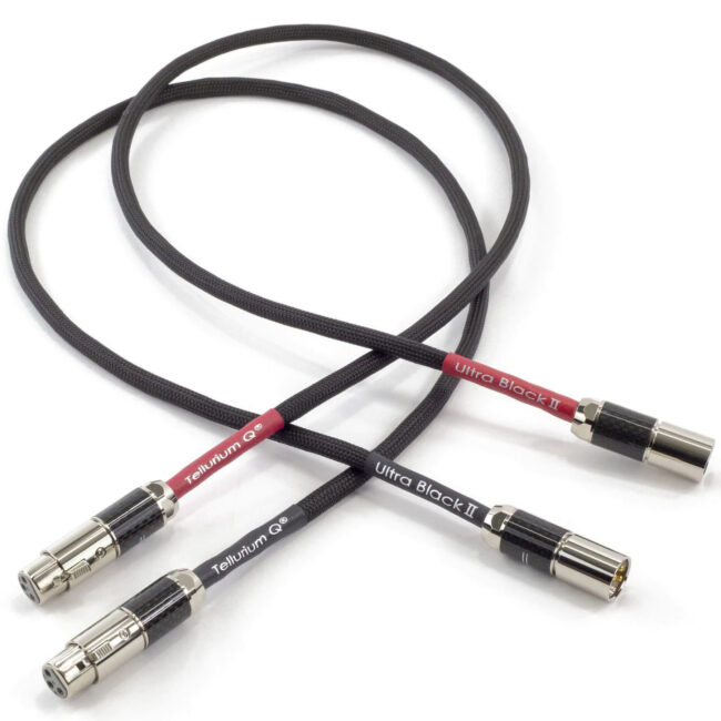 Tellurium Q Ultra Black II XLR Interconnect Cable Pair