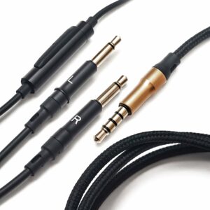 Meze Audio 3.5mm Gold-plated Cable with Mic & Remote Black / Gold