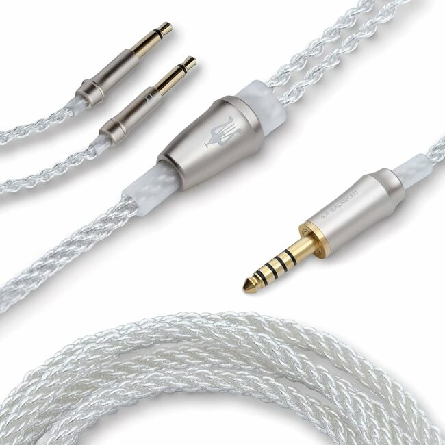 Meze Audio 99 SERIES SILVER PLATED UPGRADE CABLES 4.4MM BALANCED SILVER PLATED