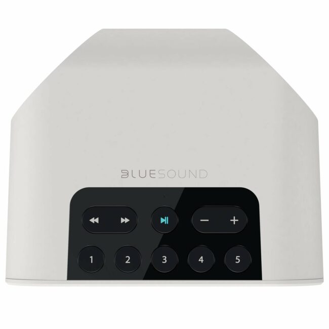 Bluesound PULSE FLEX 2i Portable Wireless Multi-Room Music Streaming Speaker White Top