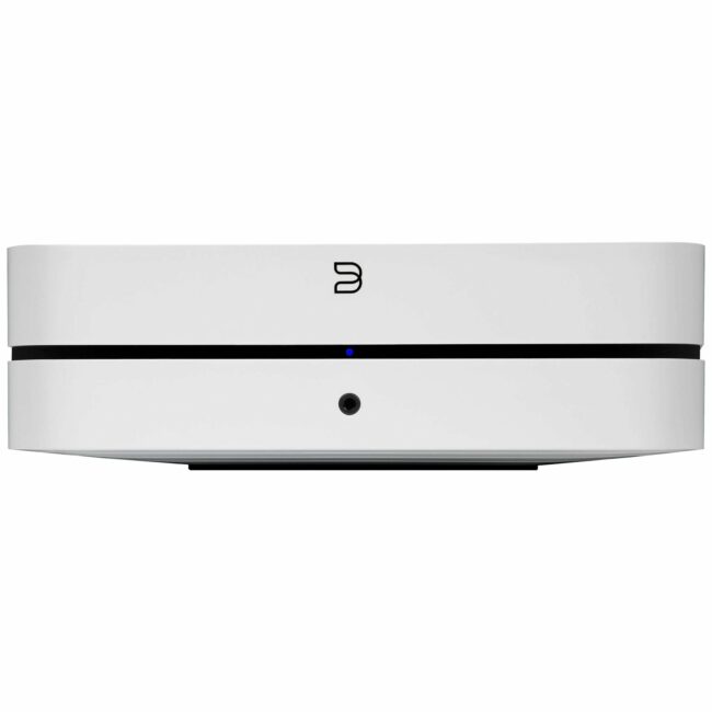 Bluesound POWERNODE Wireless Multi-Room Music Streaming Amplifier (N330) White Bottom Front