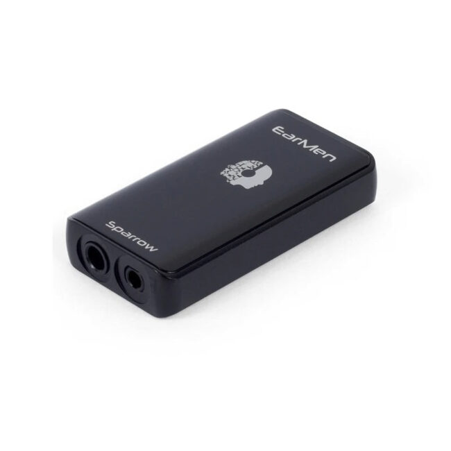 EarMen SPARROW High-performance Pocket-friendly USB DAC + Preamp + Headphone Amp Front Side Angle