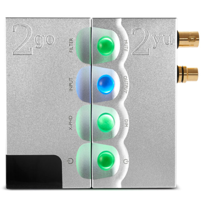 Chord 2yu Musically transparent audio interface for 2go Silver Front2