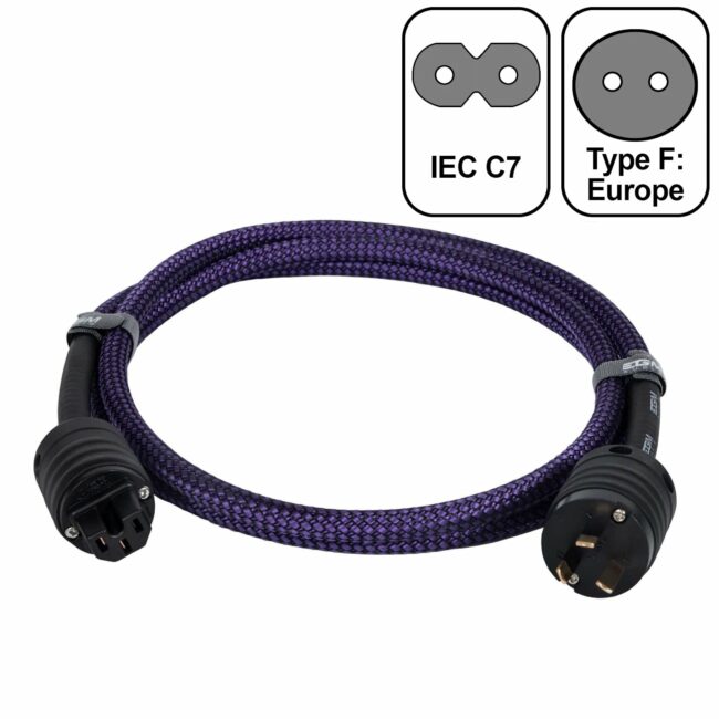 EGM Audio - Audio Power Cable - Amethyst US TO IECC7