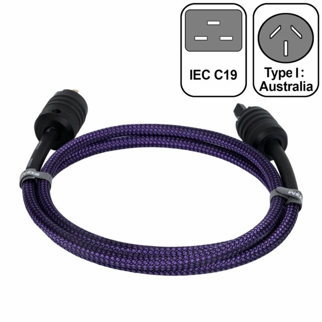 EGM Audio - Audio Power Cable - Amethyst AUS TO IEC19