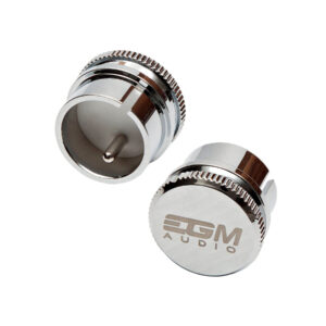 EGM Audio Rhodium Plated XLR Noise Stopper – Male Front And Back
