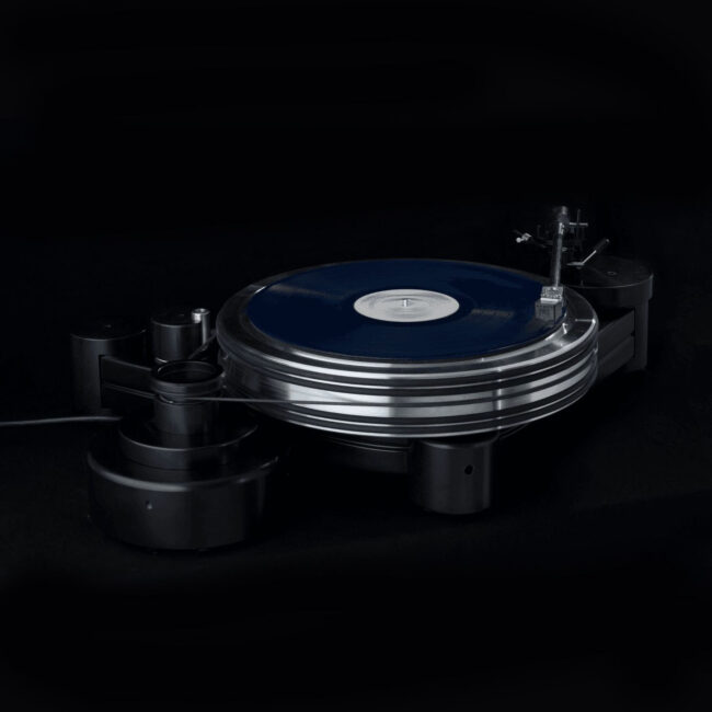 Pear Audio Blue Odar Reference Turntable Side