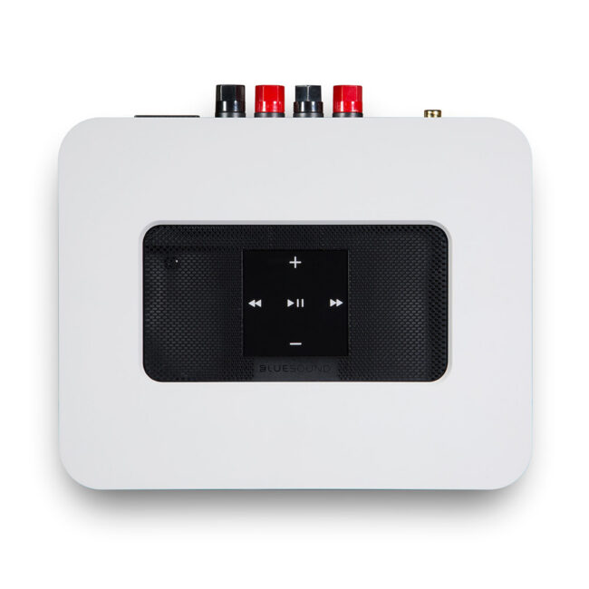 Bluesound POWERNODE 2i (with HDMI) Wireless Multi-Room Music Streaming Amplifier White Top
