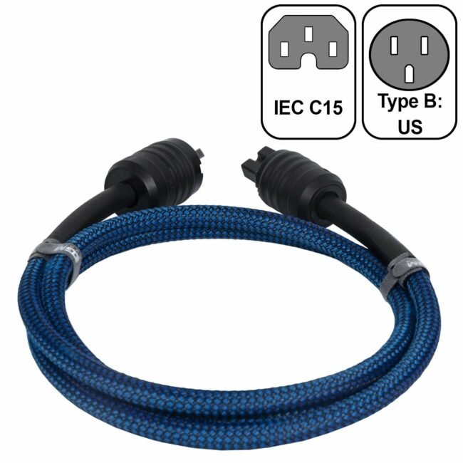 EGM Audio - Audio Power Cable - Sapphire US TO IEC C15