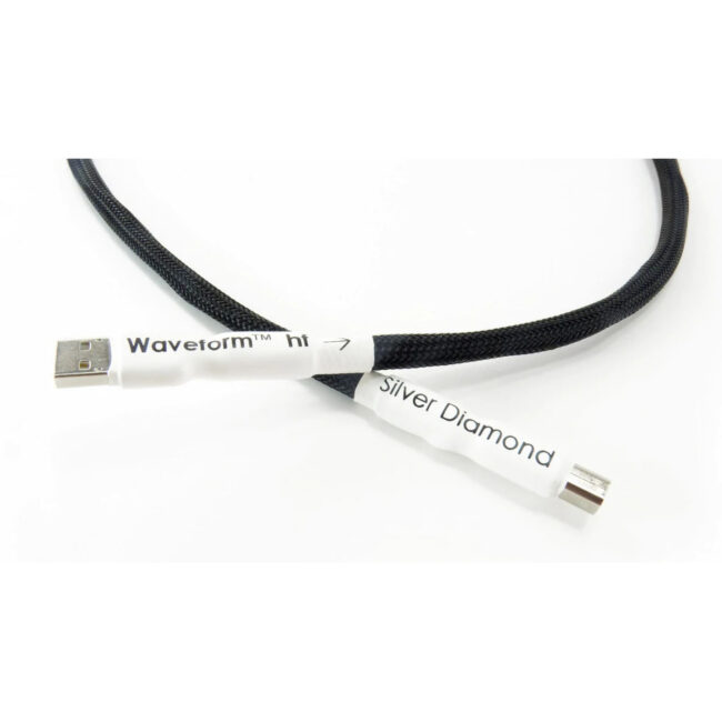 Tellurium Q Silver Diamond Waveform™ HF USB Cable (1m) Closer 2