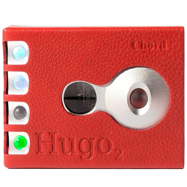 Chord Hugo 2 Slim Leather Case Red Front