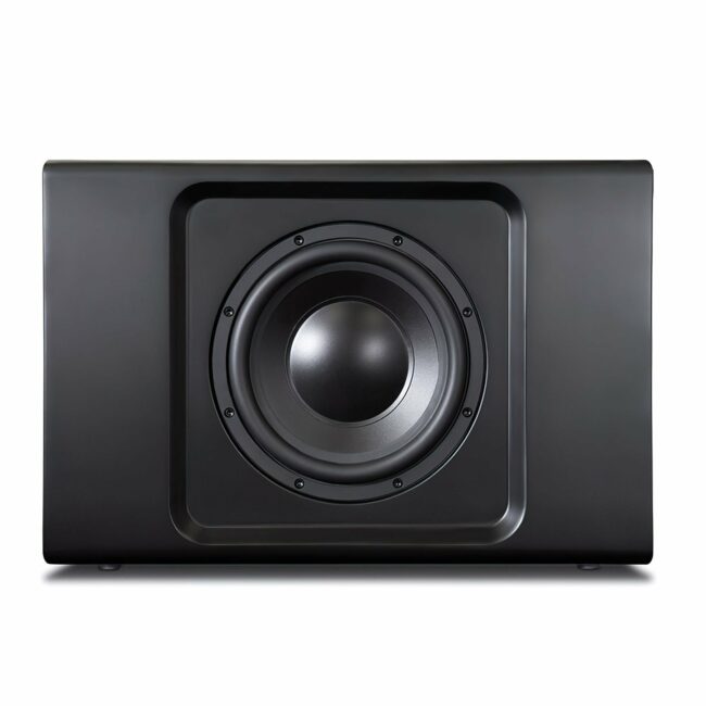 Bluesound PULSE SUB+ Wireless Powered Subwoofer Black Top Off Grill