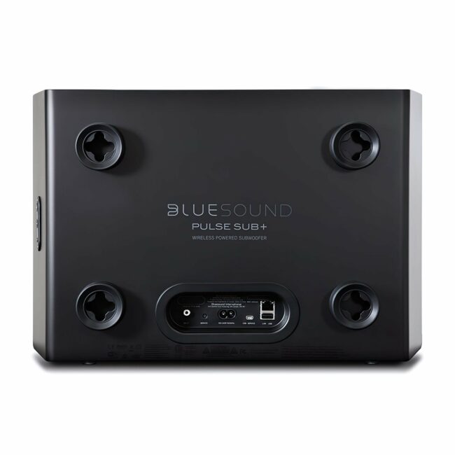 Bluesound PULSE SUB+ Wireless Powered Subwoofer Black Back