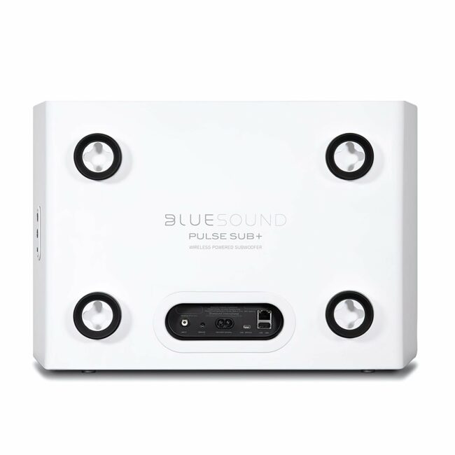 Bluesound PULSE SUB+ Wireless Powered Subwoofer White Back