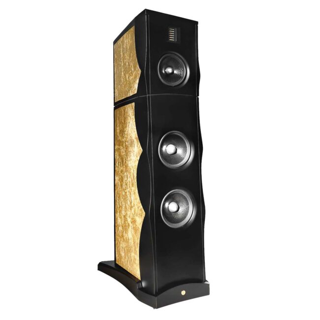 Gold Note XS-7 Floorstanding Loudspeaker gold leaf