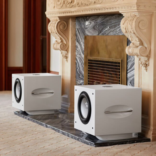 REL Acoustics S/510 10 inch Front-firing Active Driver, Down-firing Passive Home Subwoofer