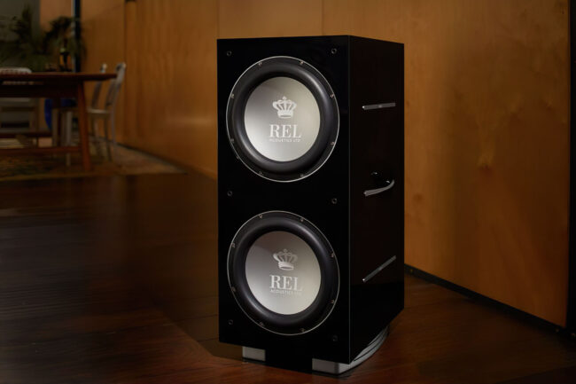 REL Acoustics 212/SX 12 inch 2 Front-firing Active Driver, Rear and Down-firing Passive Subwoofer