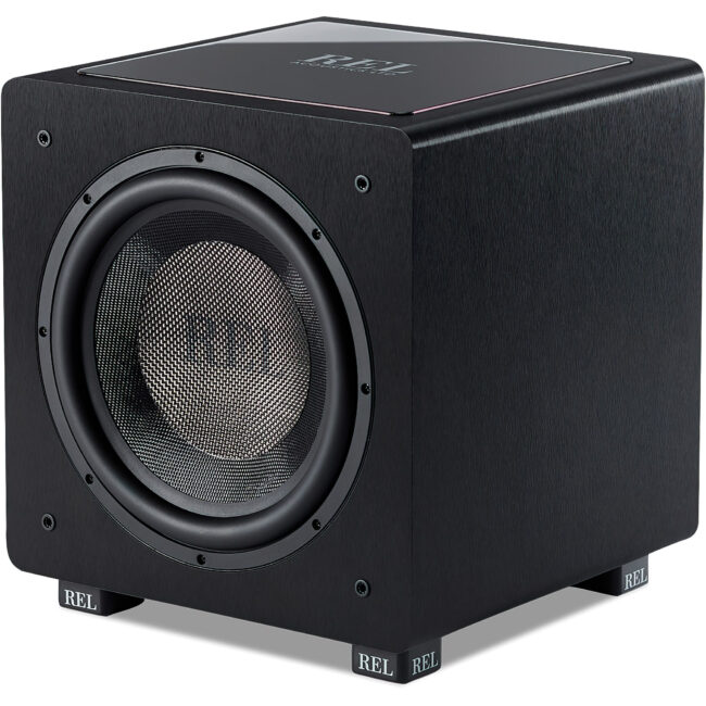 REL Acoustics HT/1205 - 500 Watt Subwoofer for Home Theater Front Side